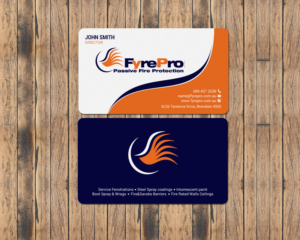 Business Card Design by chandrayaan.creative for Fyre Pro Aus | Design: #15736560