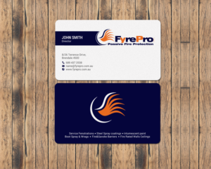 Business Card Design by chandrayaan.creative for Fyre Pro Aus | Design: #15736561