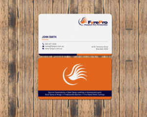 Business Card Design by chandrayaan.creative for Fyre Pro Aus | Design: #15736608