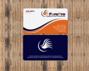Business Card Design by chandrayaan.creative for Fyre Pro Aus | Design: #15736609