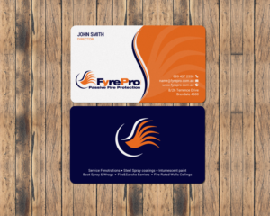 Business Card Design by chandrayaan.creative for Fyre Pro Aus | Design: #15736610