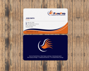 Business Card Design by chandrayaan.creative for Fyre Pro Aus | Design: #15736646