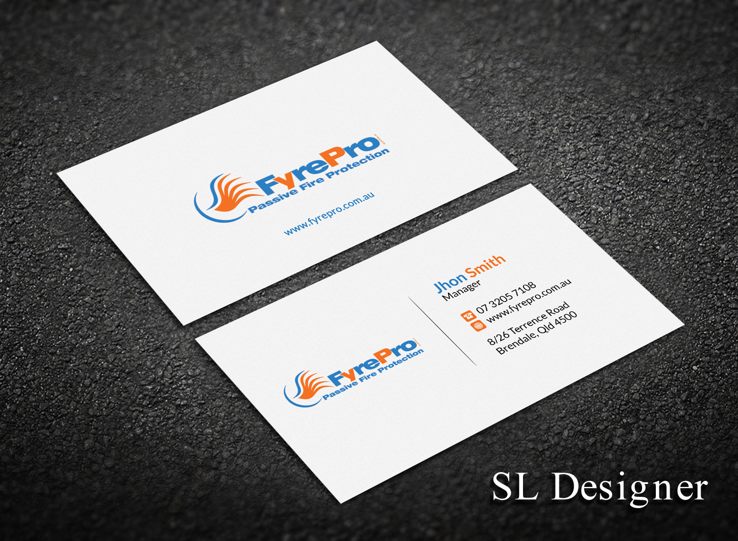 Business Card Design by SL Designer for Fyre Pro Aus | Design #15730098