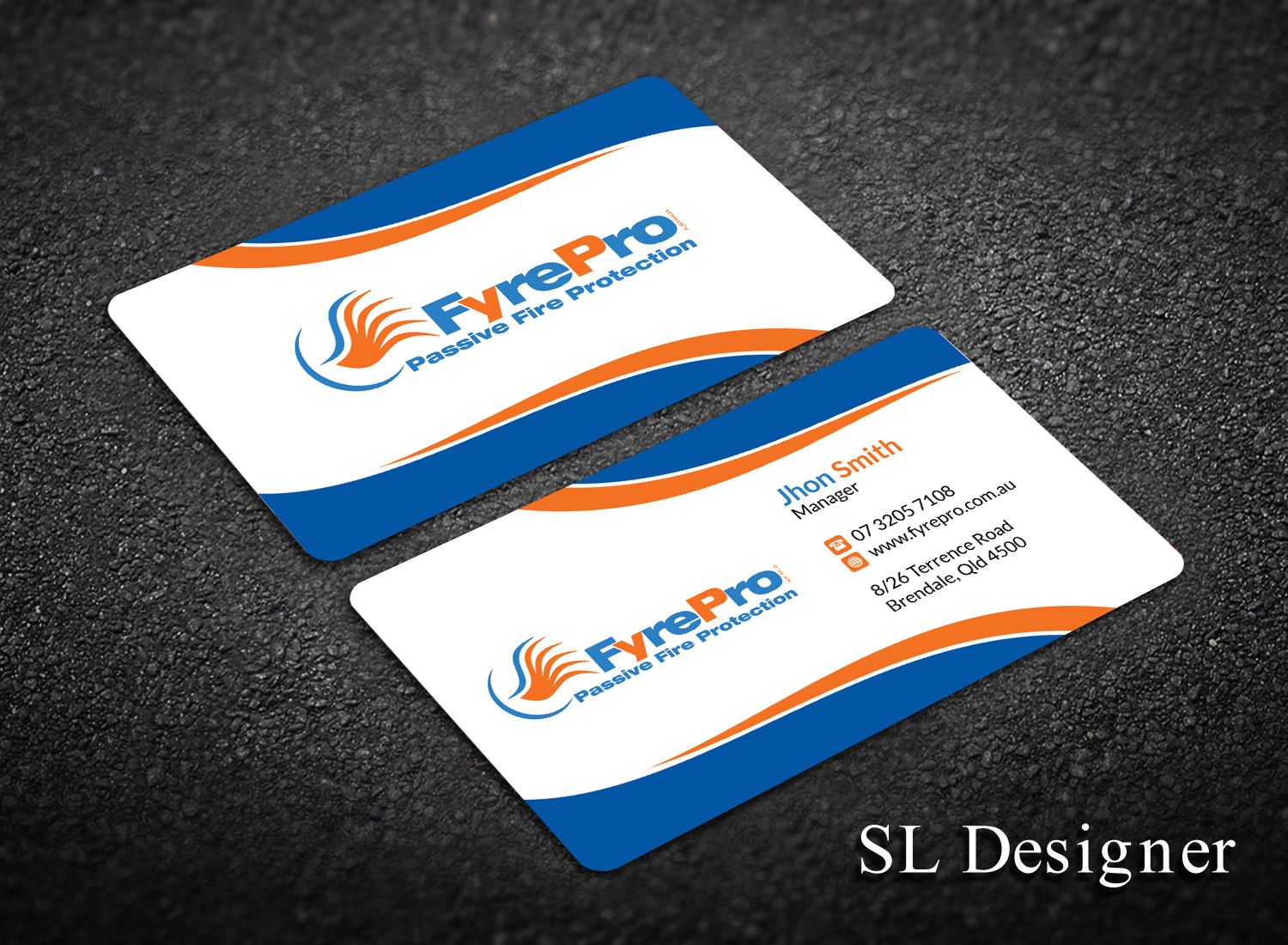 Diseño de Tarjeta de Presentación por SL Designer para Fyre Pro Aus | Diseño #15730100