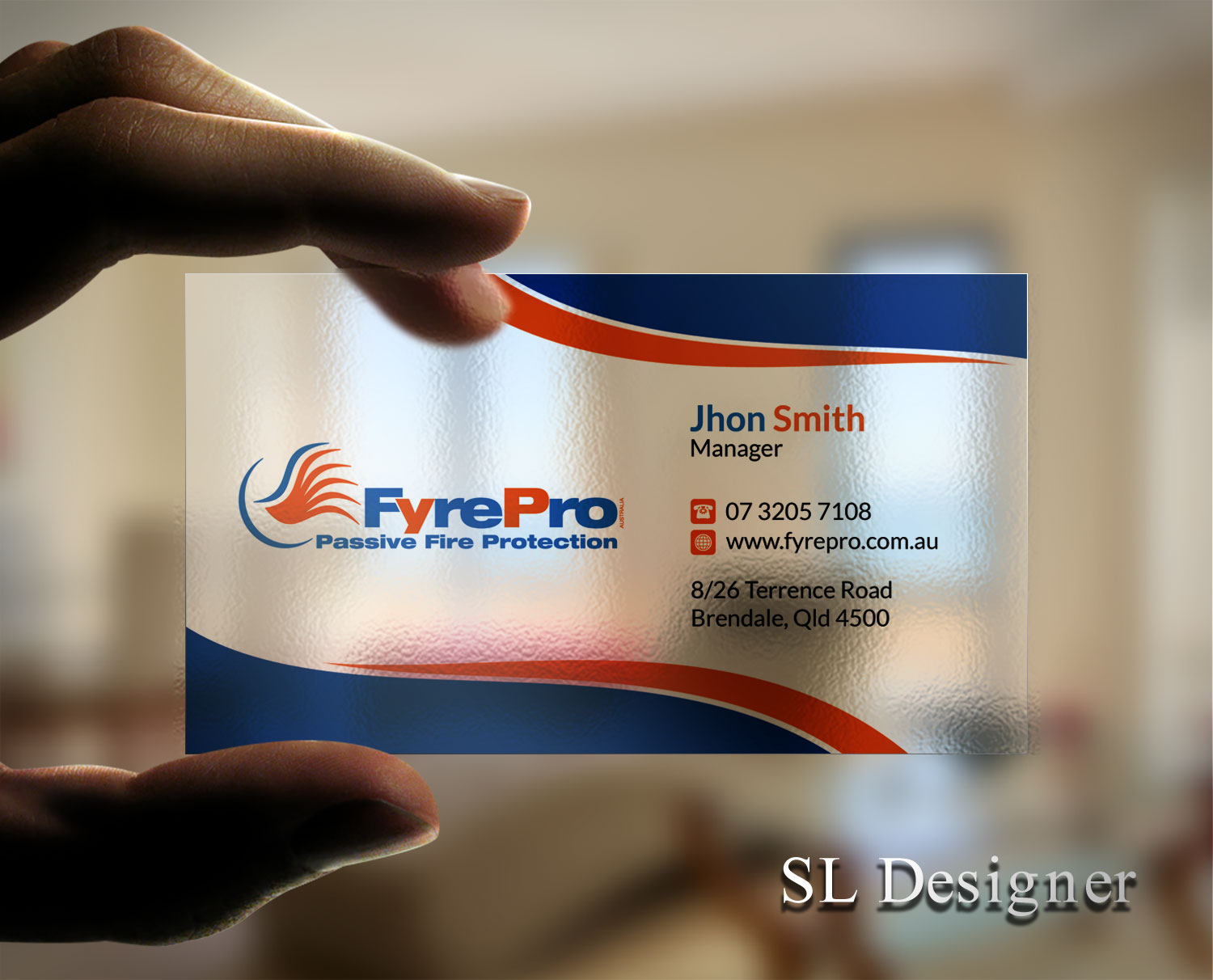 Business Card Design by SL Designer for Fyre Pro Aus | Design #15730106