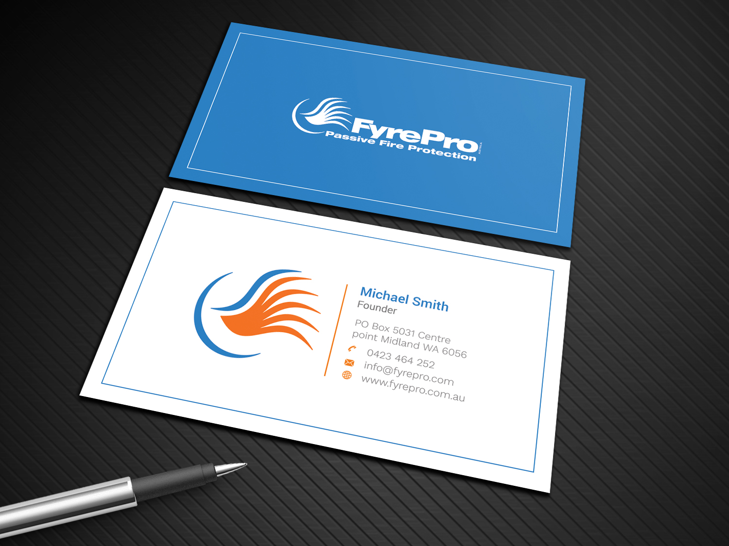 Business Card Design by Graphic Flame for Fyre Pro Aus | Design #15732185