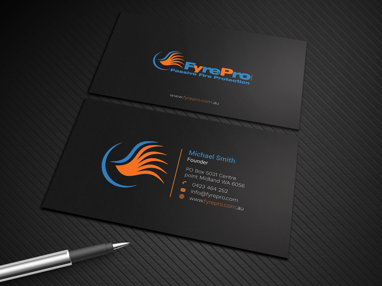 Business Card Design by Graphic Flame for Fyre Pro Aus | Design #15732191