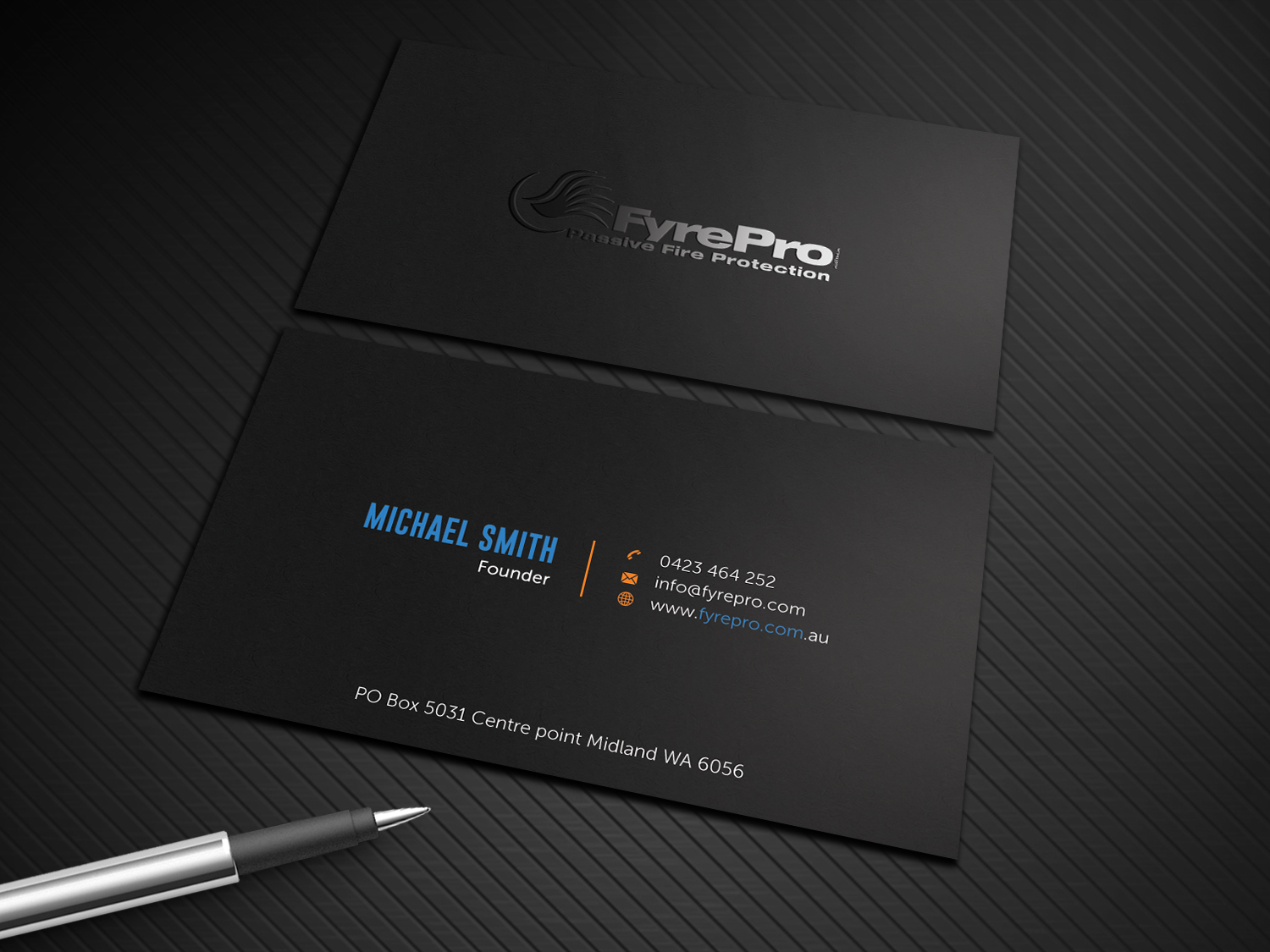 Business Card Design by Graphic Flame for Fyre Pro Aus | Design #15732192