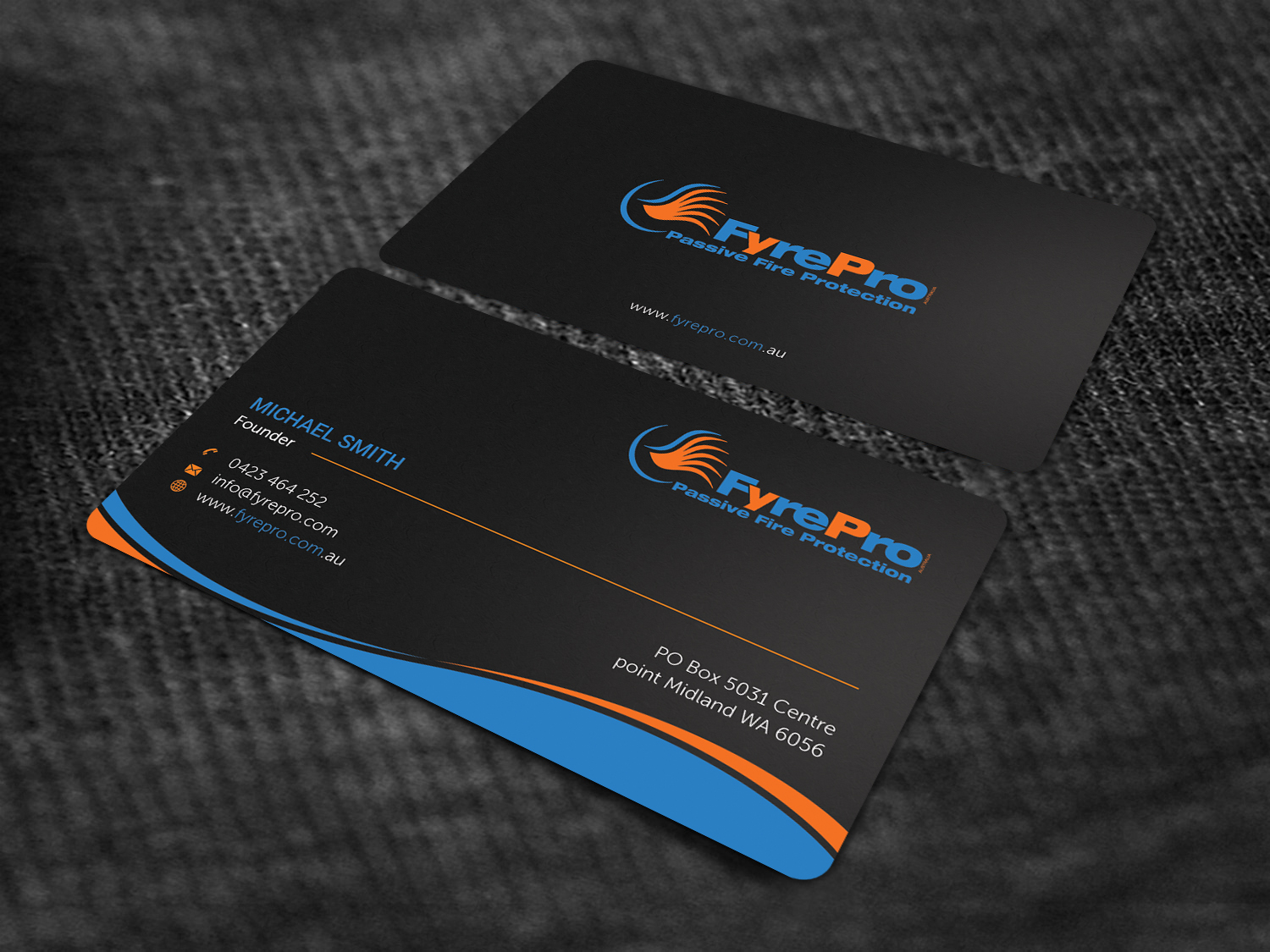 Business Card Design by Graphic Flame for Fyre Pro Aus | Design #15732220