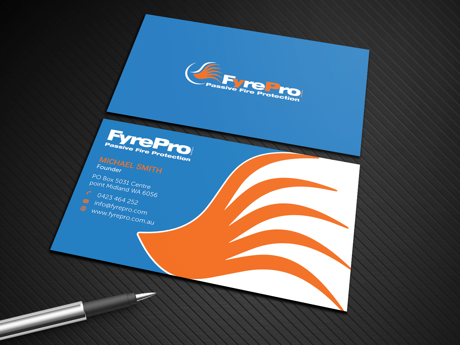 Business Card Design by Graphic Flame for Fyre Pro Aus | Design #15732252