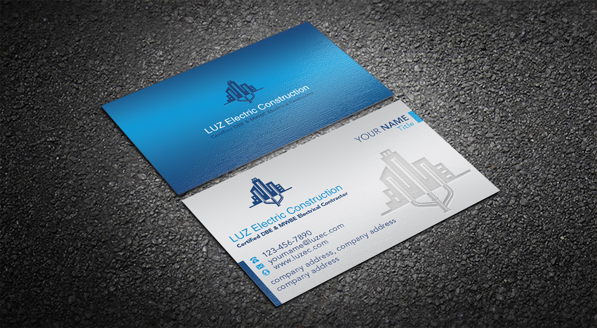 Business Card Design by Ethien for LUZ Electric Construction LLC | Design: #15893962