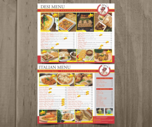 Menu Design by Cut and Glue for this project | Design: #15907724