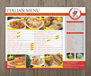 Menu Design by Cut and Glue for this project | Design: #15925482