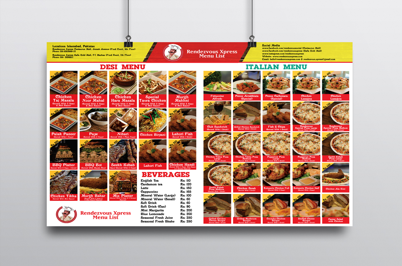 Menu Design by Impressive Sol for this project | Design #15880574