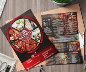 Bruno's Marblehead Carryout Menu | Diseño de Menú por HamzaMalik