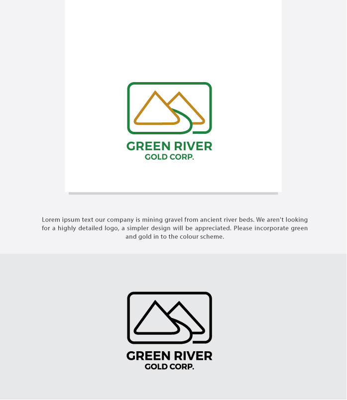 Logo Design by somani for Green River Gold Corp. | Design #15770931