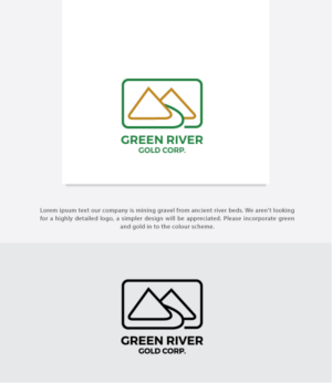 Logo Design by somani for Green River Gold Corp. | Design: #15770931