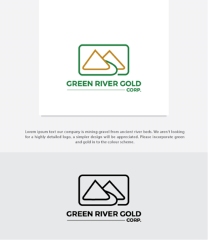 Logo Design by somani for Green River Gold Corp. | Design: #15770932