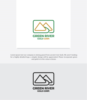 Logo Design by somani for Green River Gold Corp. | Design: #15770934