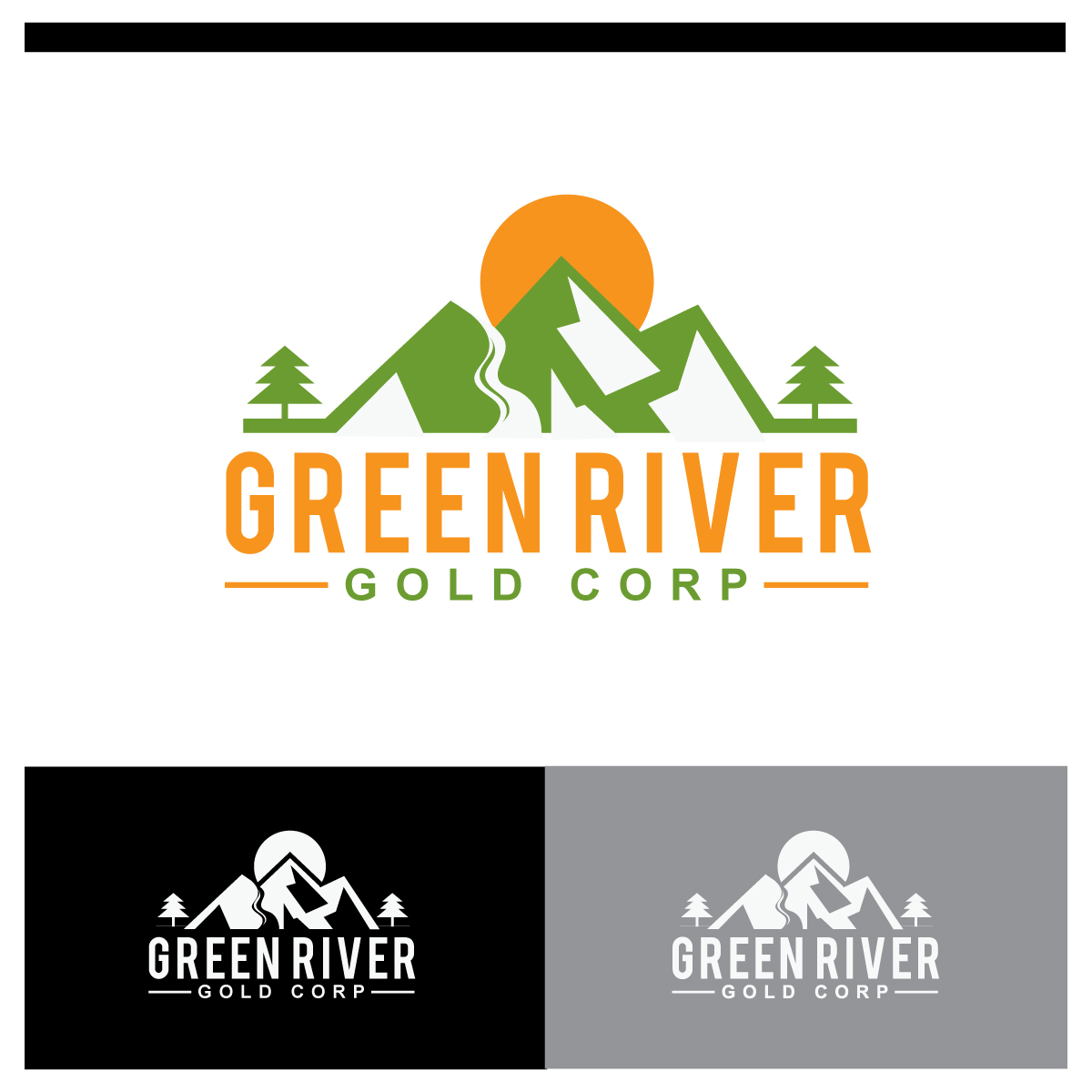 Logo Design by webeezine for Green River Gold Corp. | Design #15747487