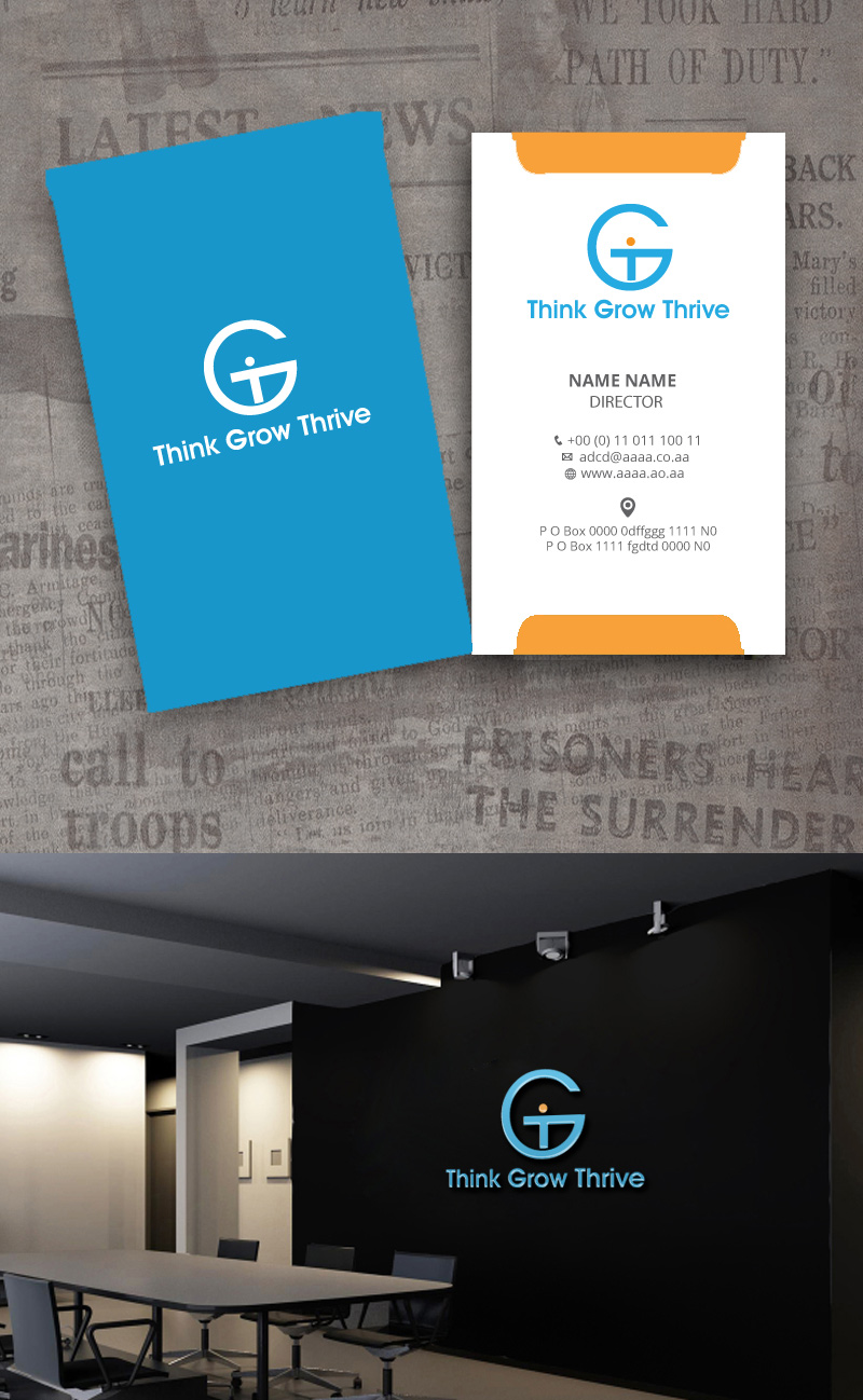 Logo Design by zebronicgraphic for Think Grow Thrive | Design #15743414