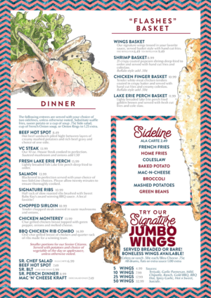 Menu Design by mrmrnjr for Bruno's Pizzeria / Varsity Club | Design: #15785677