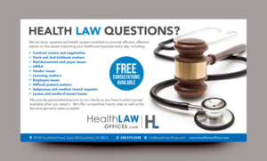 Postcard Design by rkailas for HealthLaw Offices | Design: #15788980