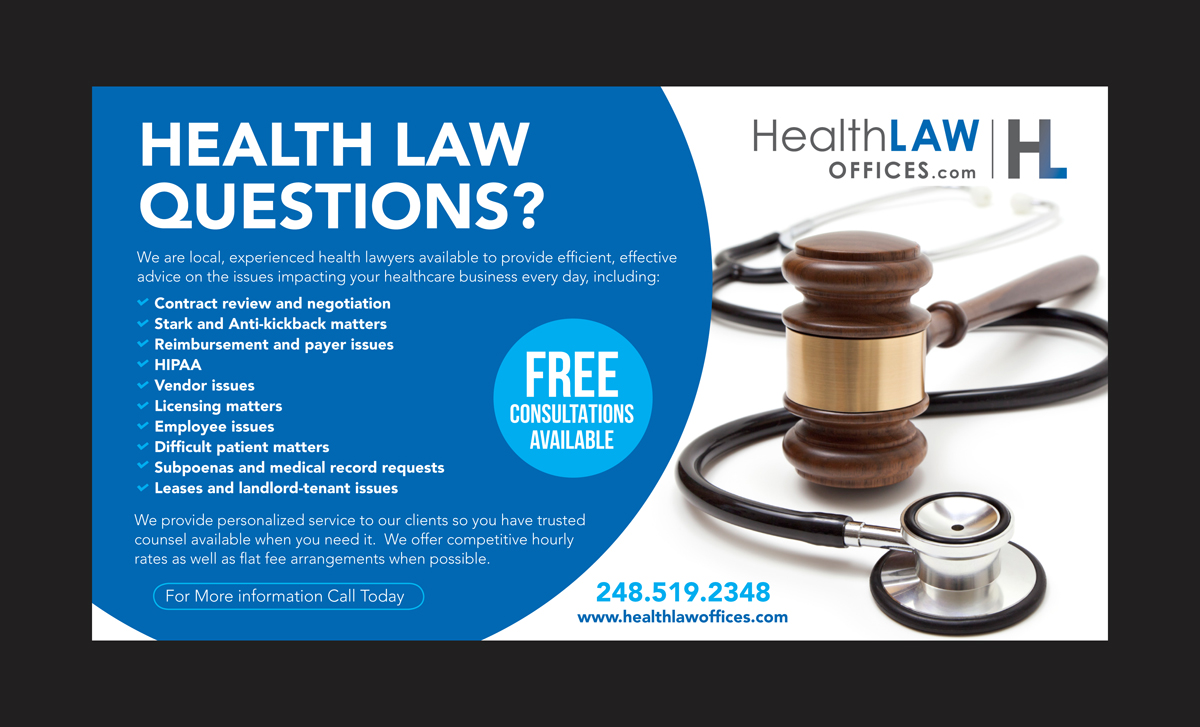 Postcard Design by rkailas for HealthLaw Offices | Design #15789021