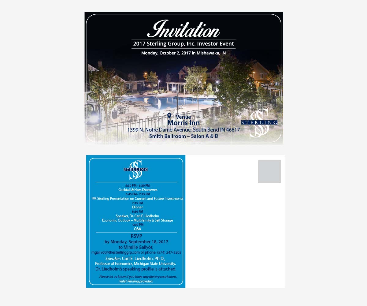 Invitation Design by Anna  for The Sterling Group | Design #15967116