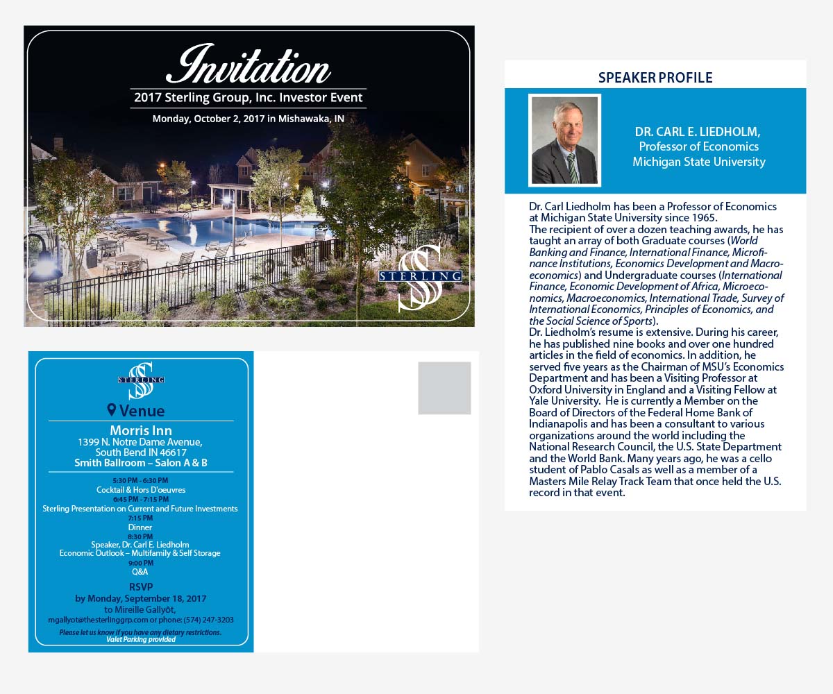 Invitation Design by Anna  for The Sterling Group | Design #15990833
