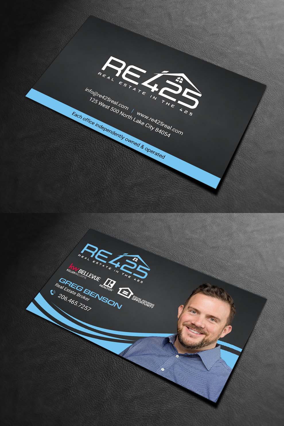 Business Card Design by INDIAN_Ashok for RE425 | Design #15741691