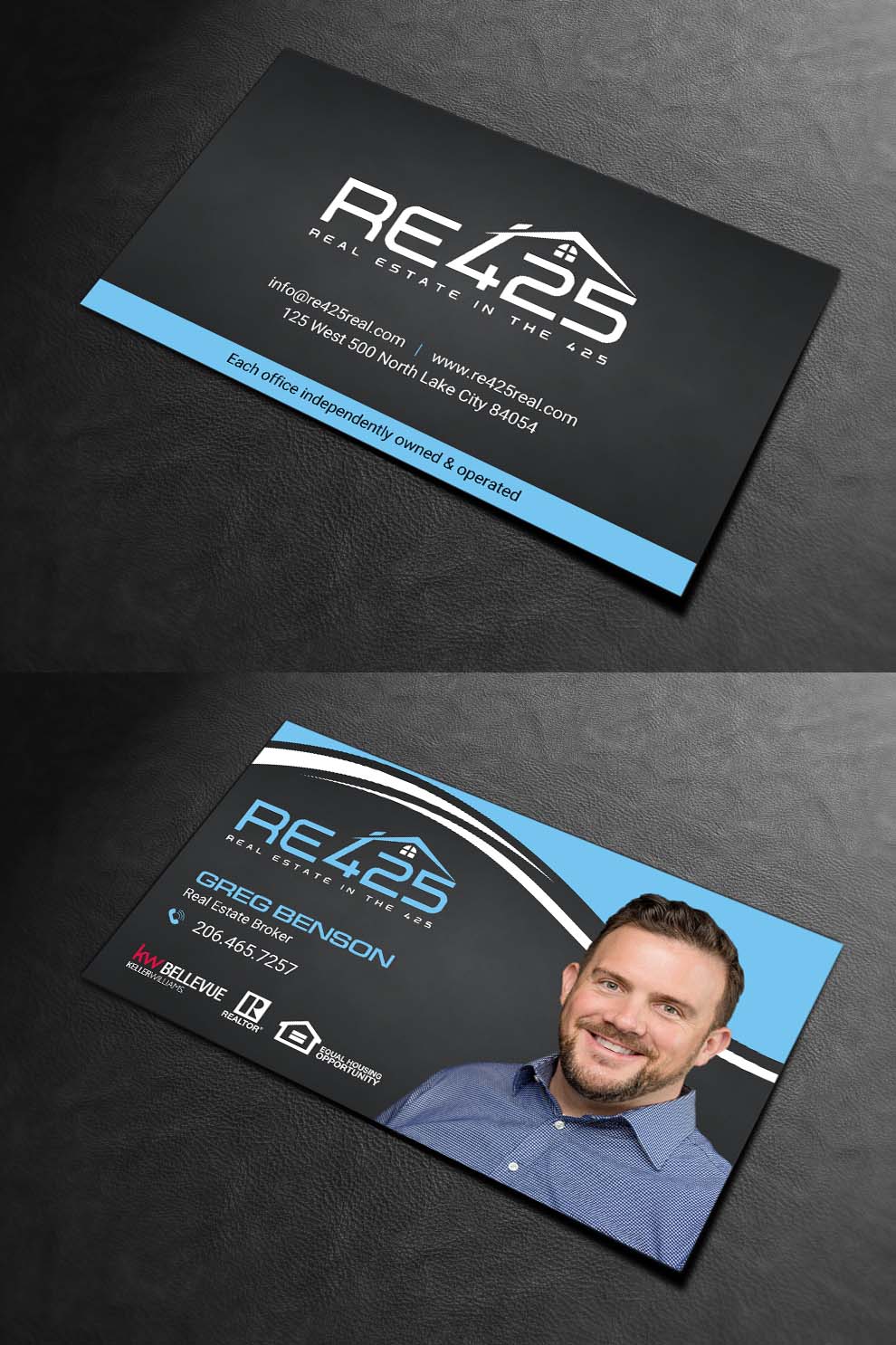 Business Card Design by INDIAN_Ashok for RE425 | Design #15741692