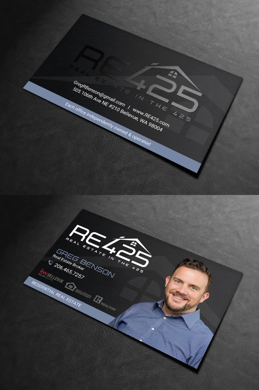 Business Card Design by INDIAN_Ashok for RE425 | Design #15850033