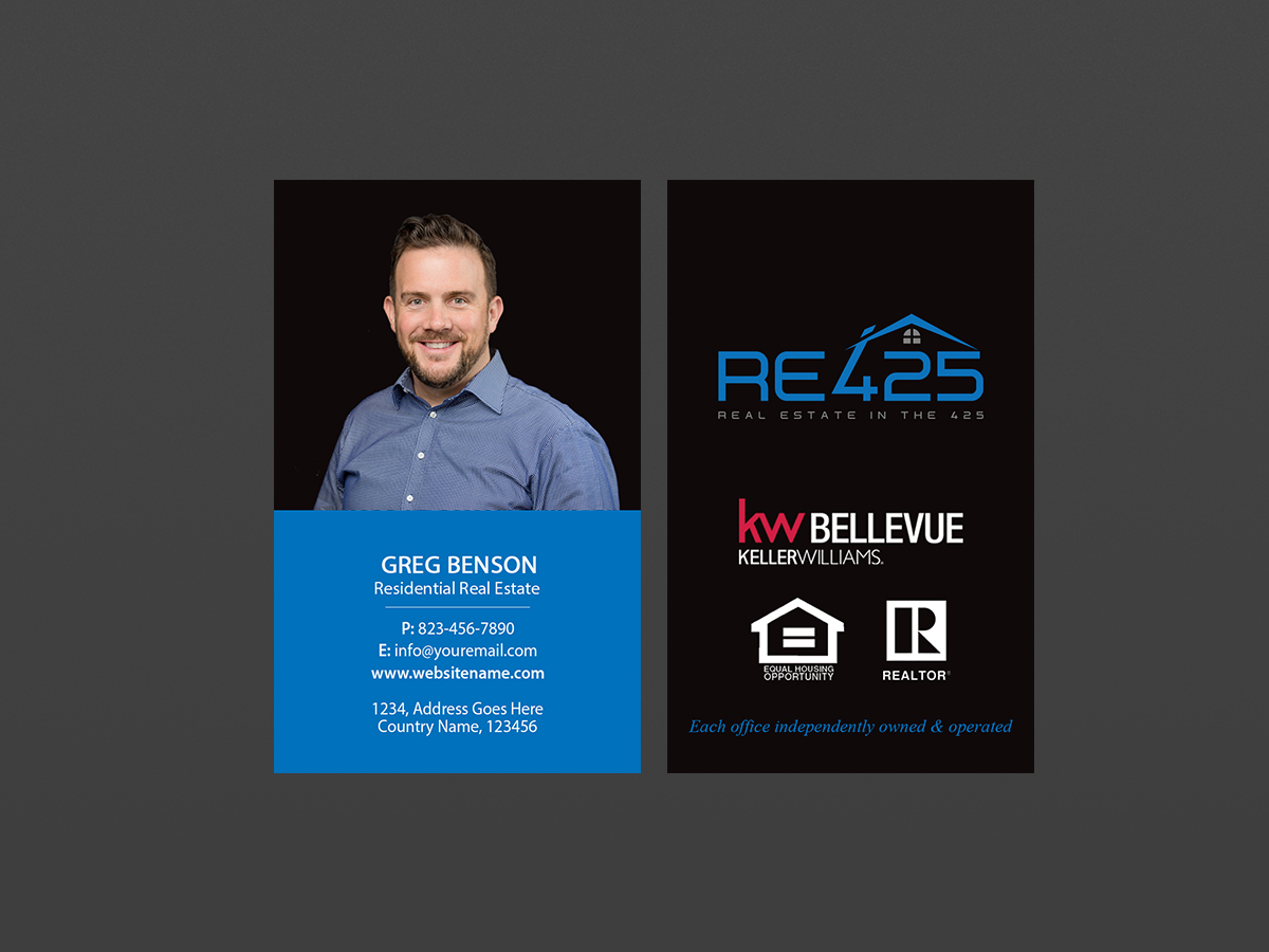 Business Card Design by Creations Box 2015 for RE425 | Design #15748555