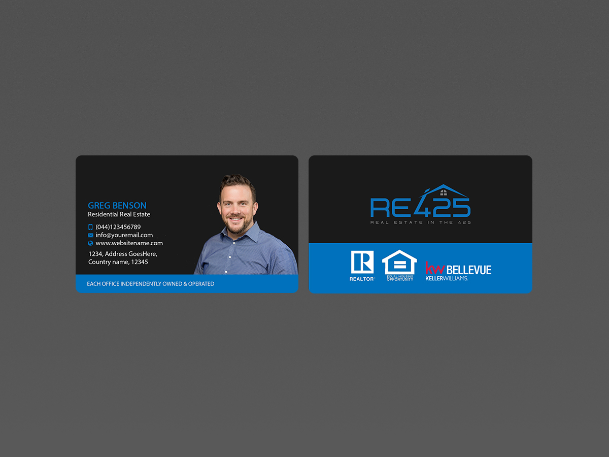 Business Card Design by Creations Box 2015 for RE425 | Design #15748556