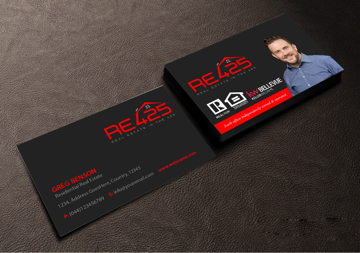 Business Card Design by Creations Box 2015 for RE425 | Design #15748560