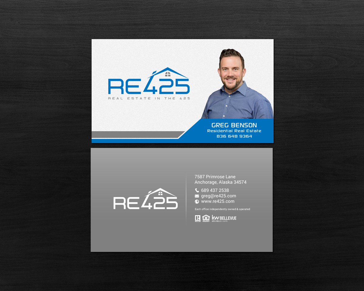 Business Card Design by chandrayaan.creative for RE425 | Design #15744677