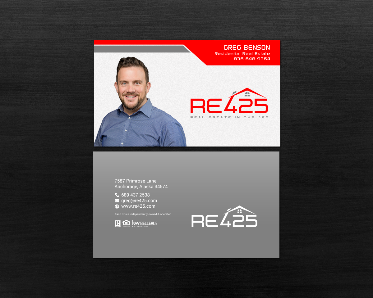 Business Card Design by chandrayaan.creative for RE425 | Design #15745812