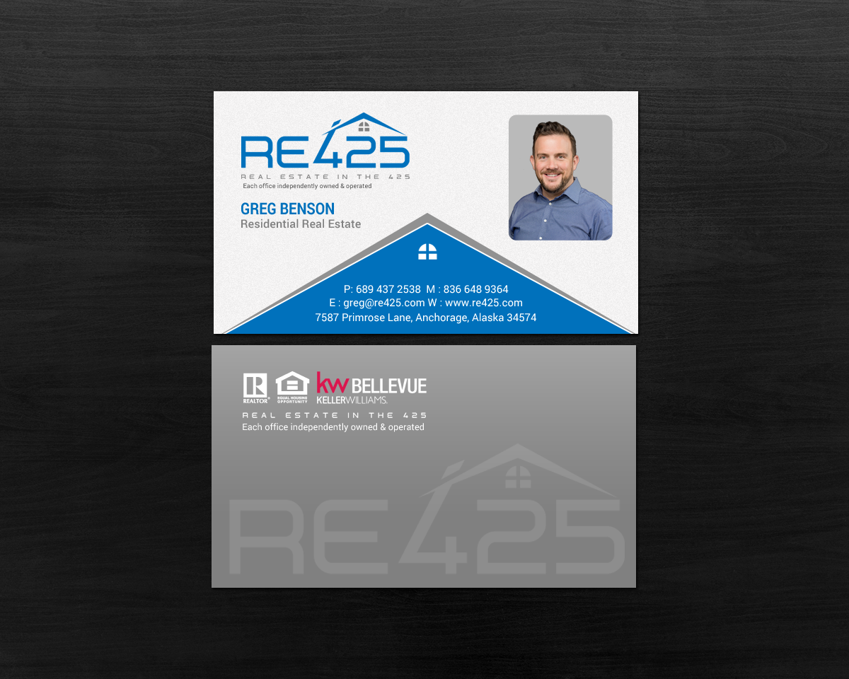 Business Card Design by chandrayaan.creative for RE425 | Design #15752208