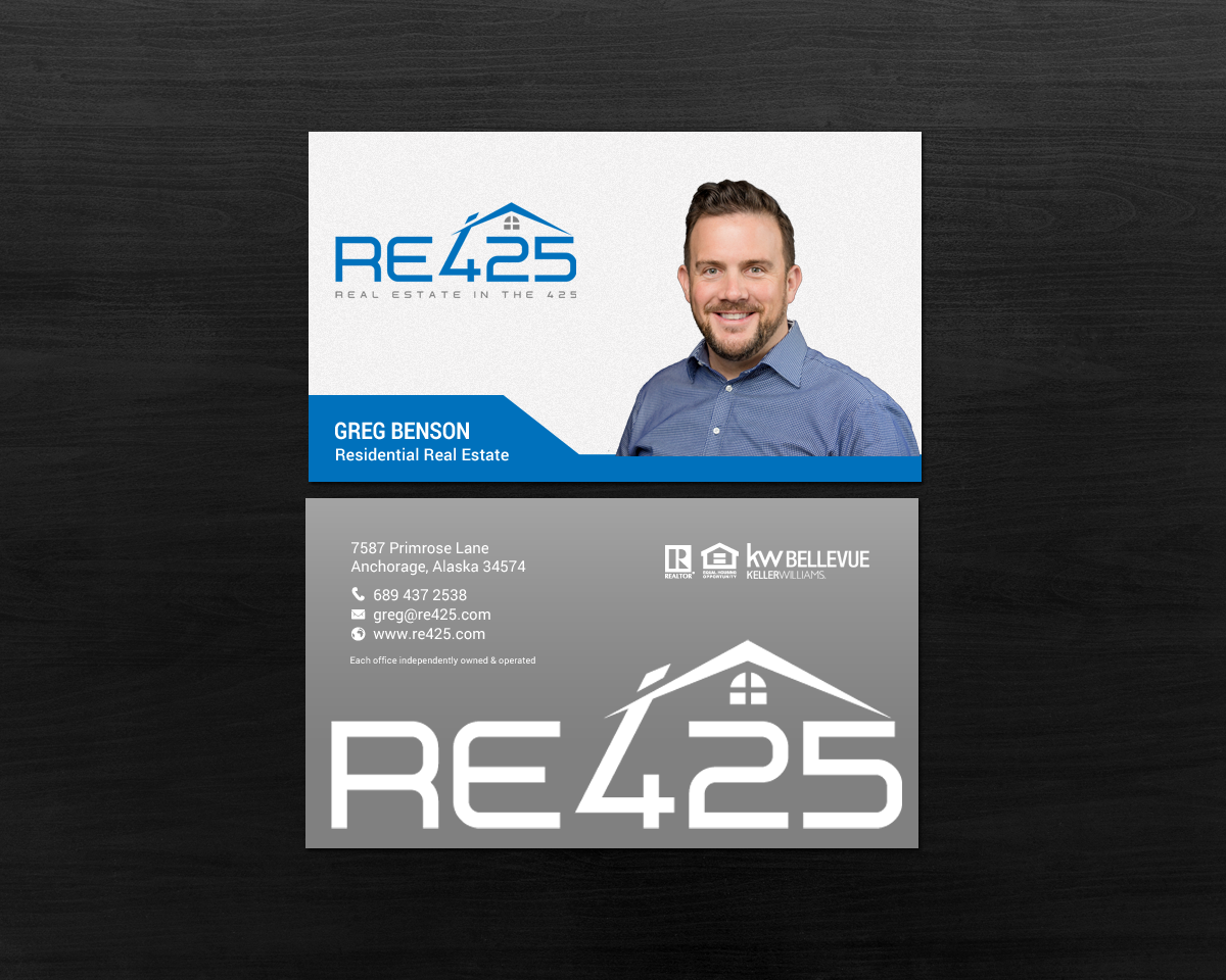 Business Card Design by chandrayaan.creative for RE425 | Design #15752209
