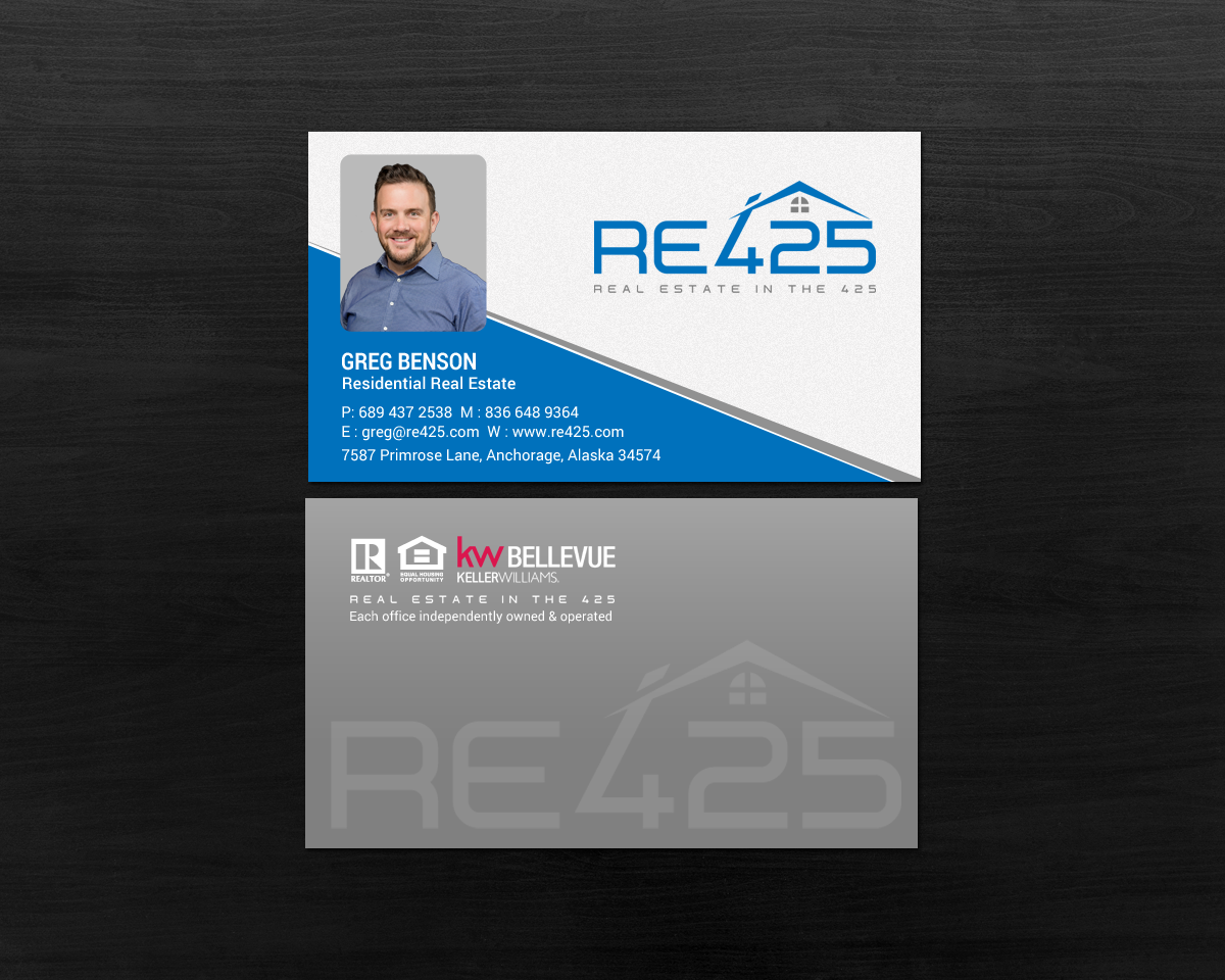 Business Card Design by chandrayaan.creative for RE425 | Design #15752210
