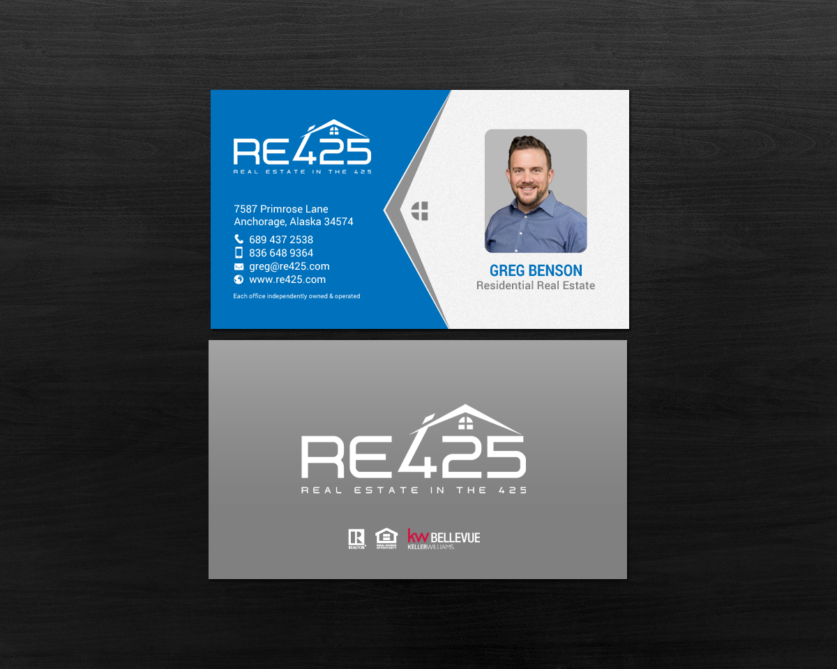 Business Card Design by chandrayaan.creative for RE425 | Design #15752353