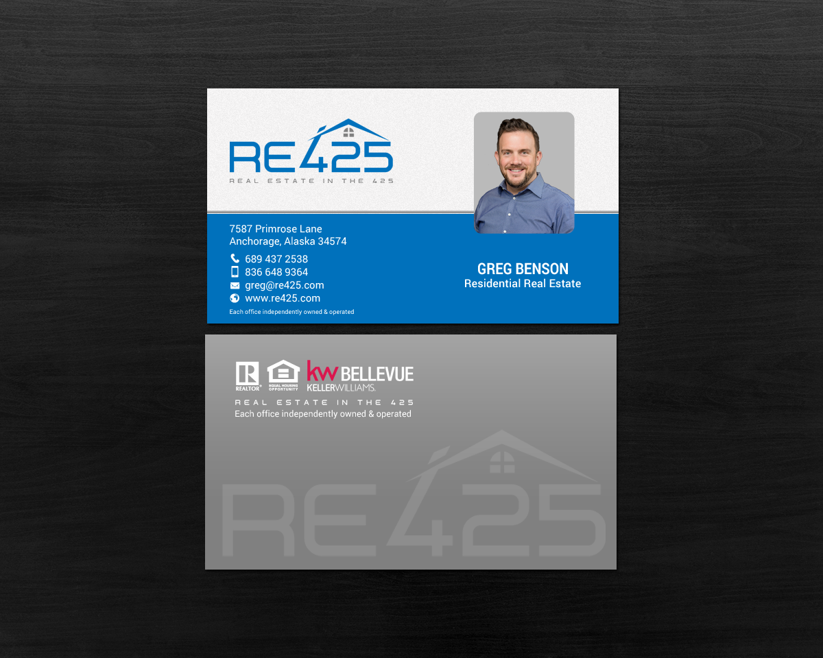 Business Card Design by chandrayaan.creative for RE425 | Design #15752354