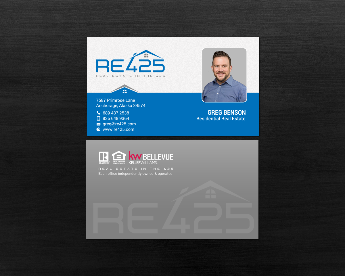 Business Card Design by chandrayaan.creative for RE425 | Design #15752530