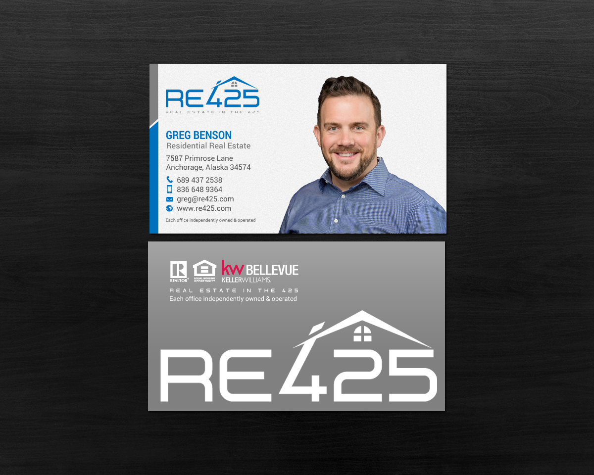 Business Card Design by chandrayaan.creative for RE425 | Design #15752531