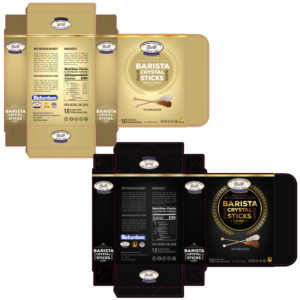 Barista Crystal Sticks - Pack design | Diseño de Empaque por SAI DESIGNS