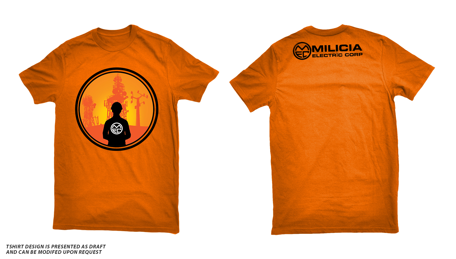 T-shirt Design by Professor P for Milicia Electric Corp | Design #15752223