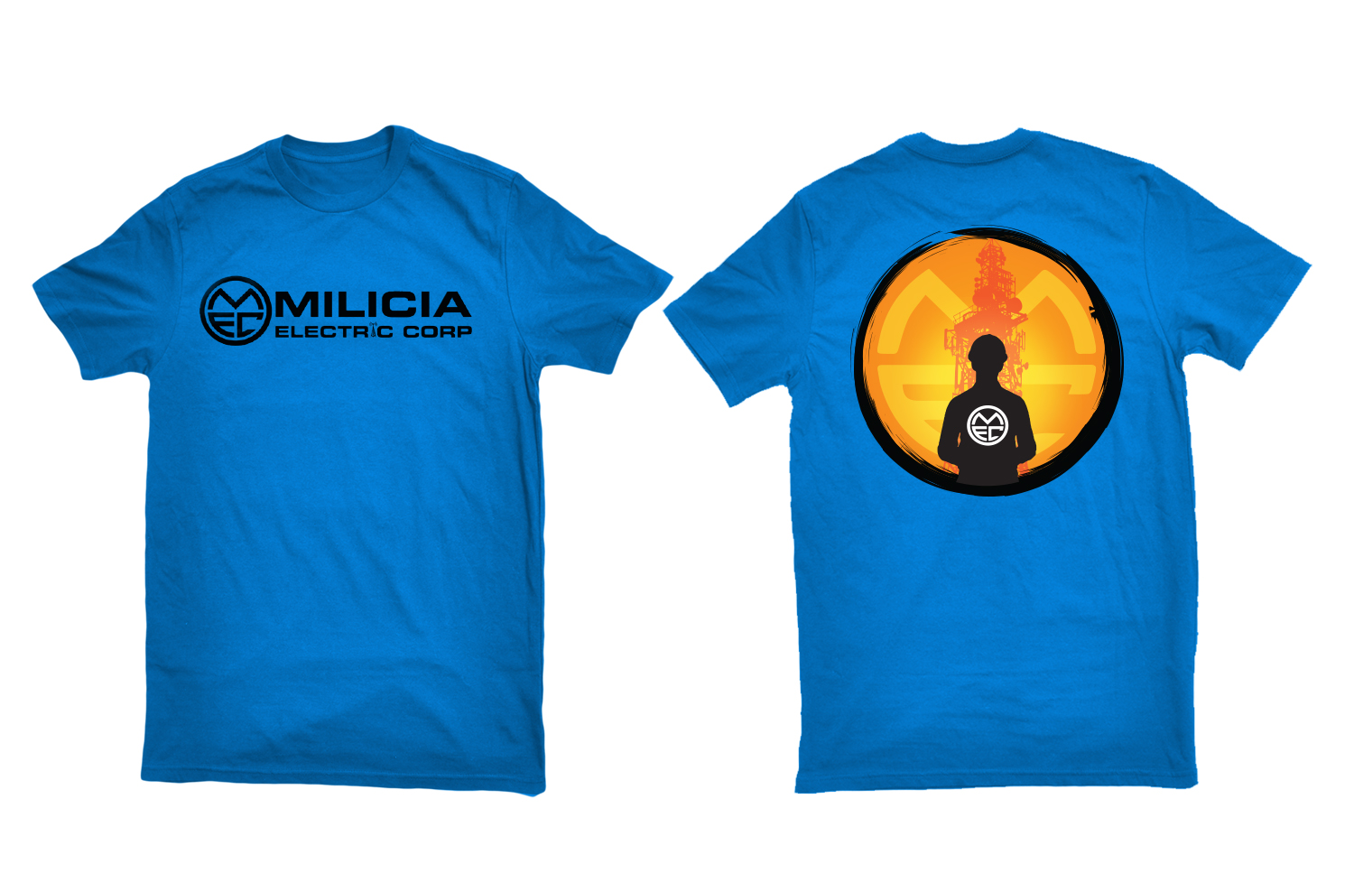 T-shirt Design by Professor P for Milicia Electric Corp | Design #15784812