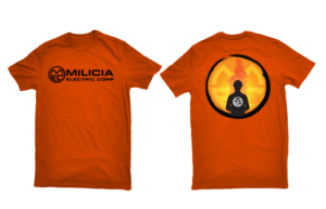 T-Shirt-Design von Professor P für Milicia Electric Corp | Design: #15784814