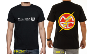 T-Shirt-Design von Den Bagus für Milicia Electric Corp | Design: #15781769